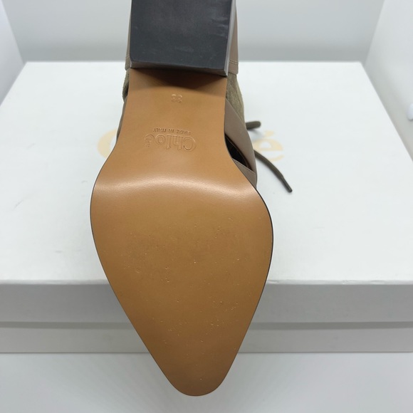 Brand New Chloe Rylee Motty Grey Suede Bootie/38 - Picture 5 of 7